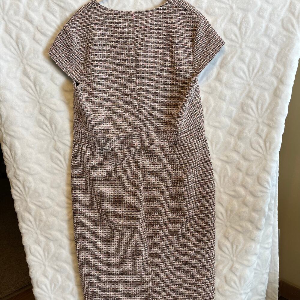 Grace Karin pleated tweed sheath dress capped sleeves new with tags sz XL - Picture 4 of 6